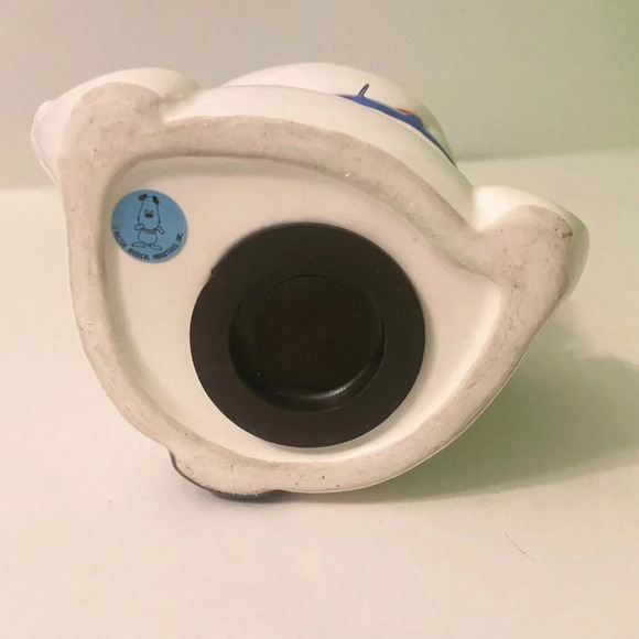 Vintage Ceramic Dog Coin Bank Victor Musical  Industries Inc 6.5 Inch Figurine - Picture 8 of 16